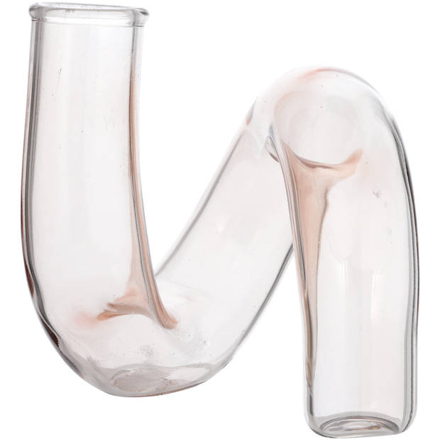 Blokker Vaas Glas Swirl - Amber