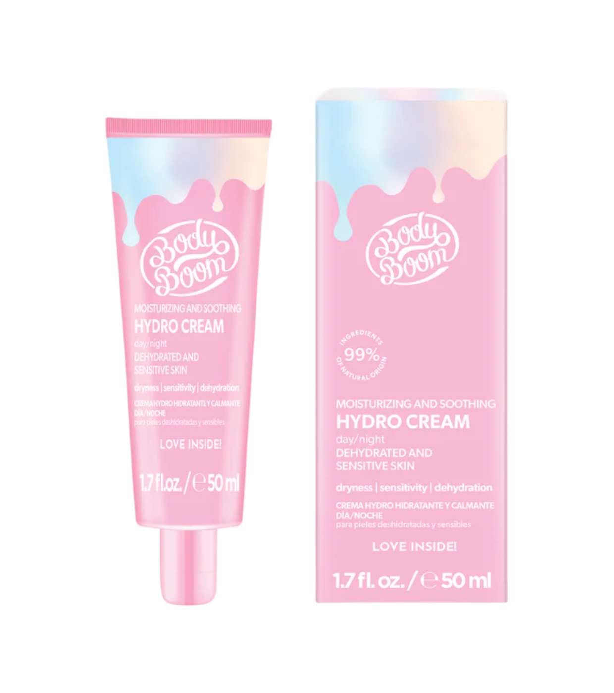 Bodyboom - *Basic Pink* - Creme facial hidratante e calmante - Pele seca e sensível