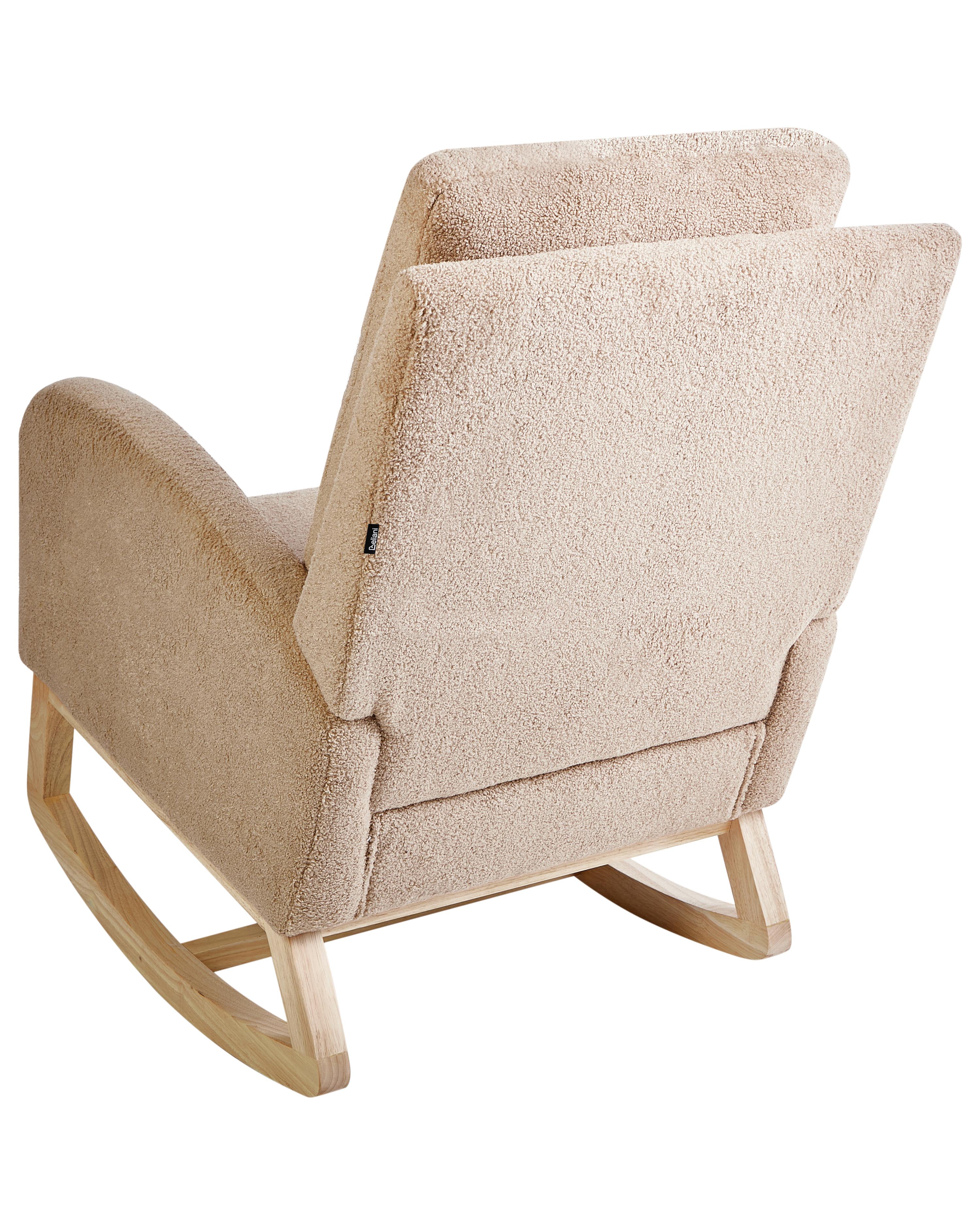 Schommelstoel ALSTA Bouclé Beige