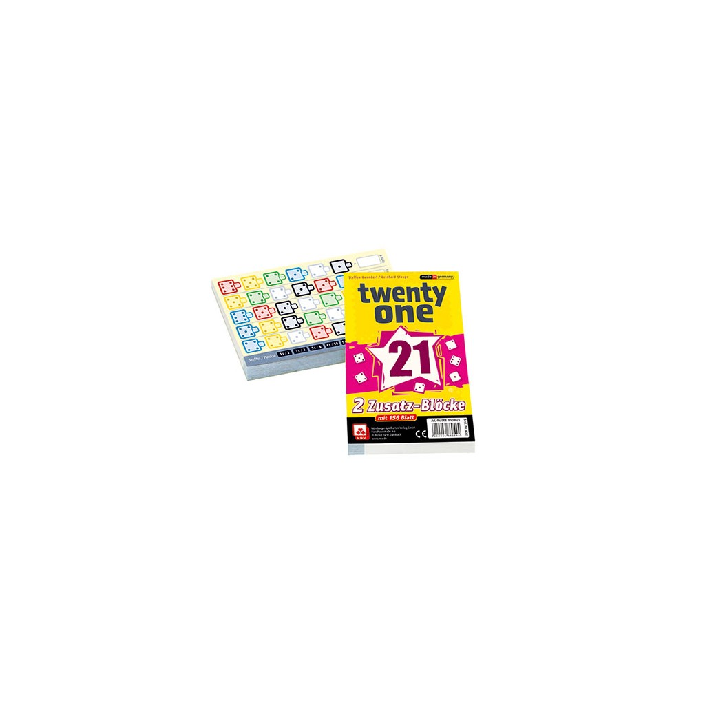 Twenty One - bloc de score