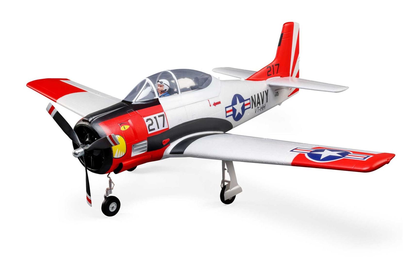 Warbird T-28 Trojan 1.2 m, Smart BNF Basic<br>T-28 Trojan mit Einziehfahrwerk und Spektrum Smart Technik