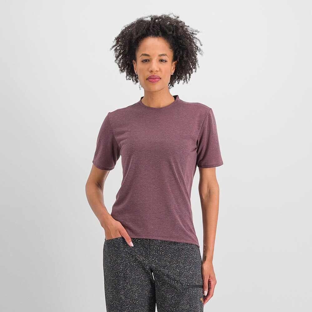 Sportful Giara Fietsshirt Korte Mouwen Paars Dames