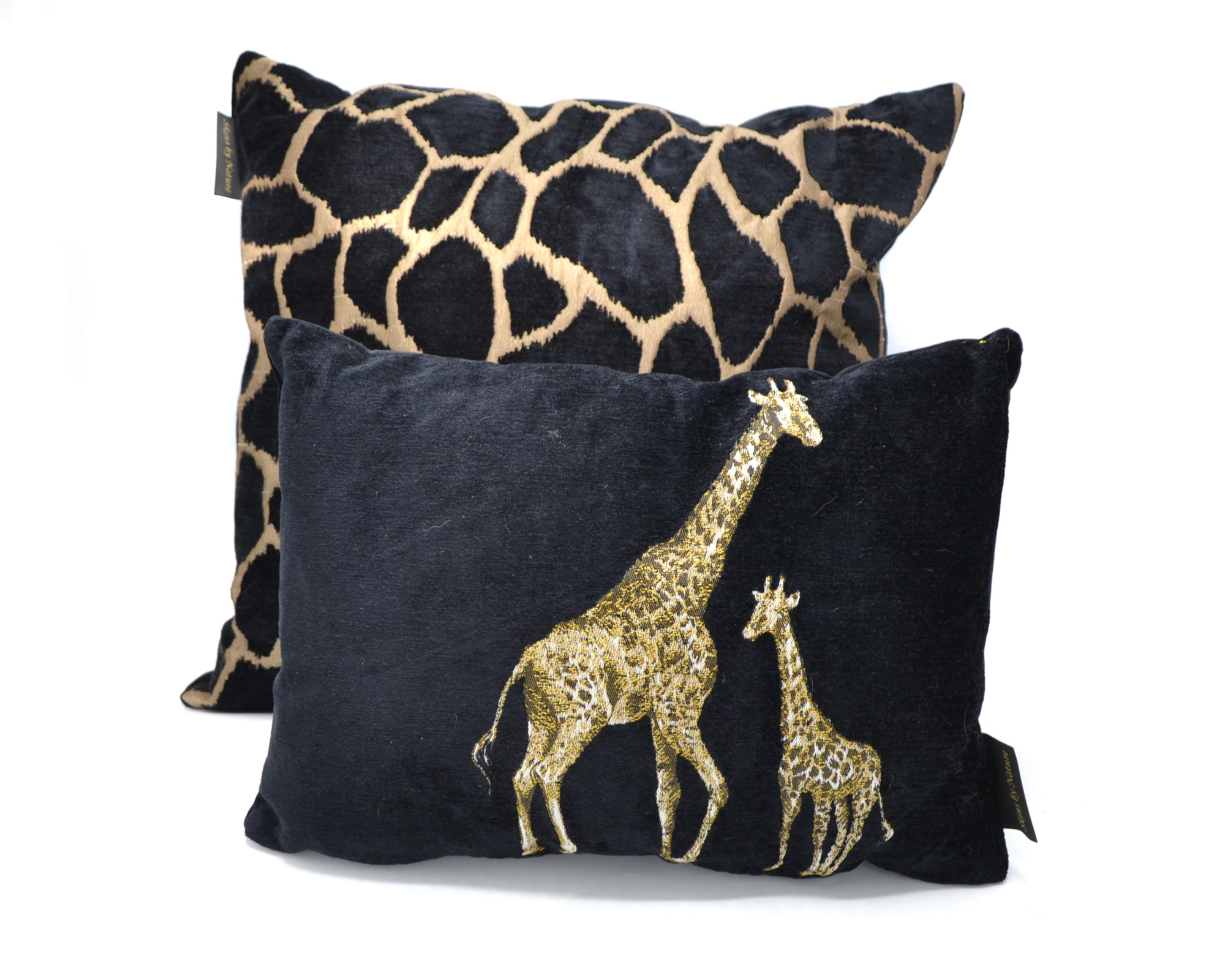 Kussen Giraffe print brons 50 x 35 cm