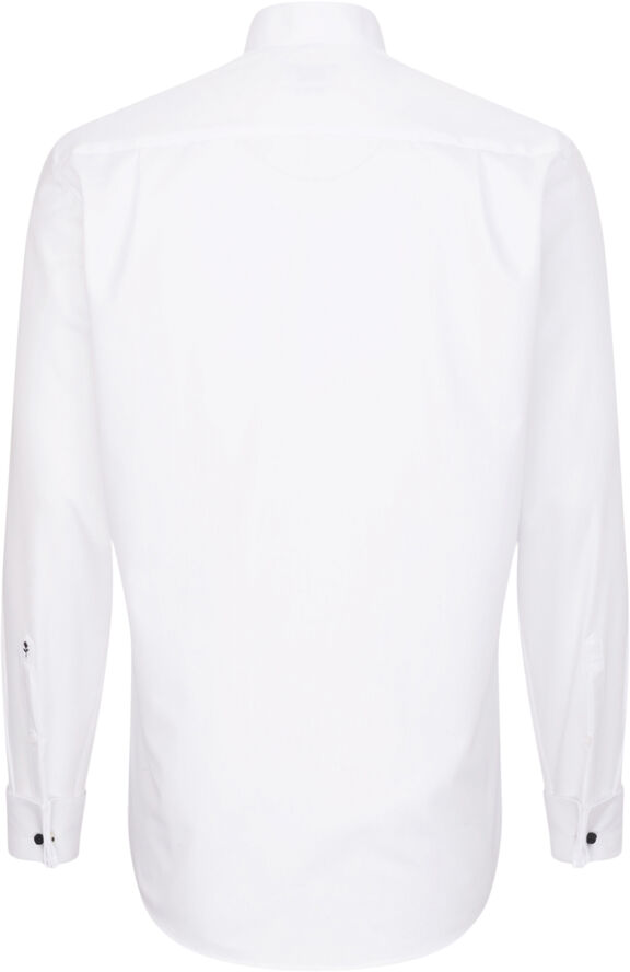 Seidensticker Gala Shirt Regular Long sleeve Wing Collar Uni White
