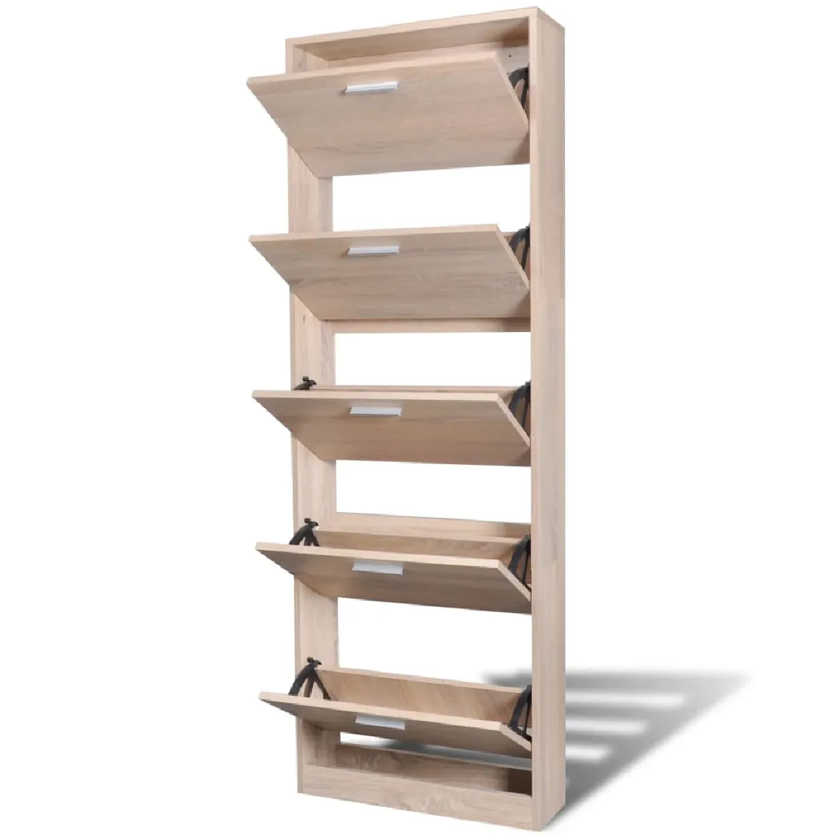 VidaXL Meuble à chaussures chêne 5 compartiments