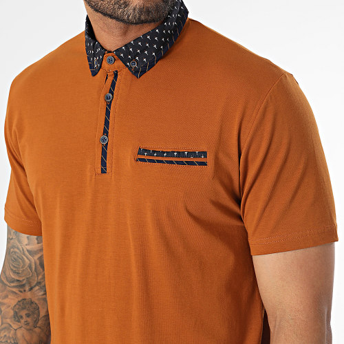 Polo Manches Courtes Marron