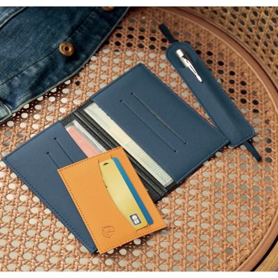 Etui Denim pour carte grise - 8,5 x 13,2 cm - Moutarde - Exacompta