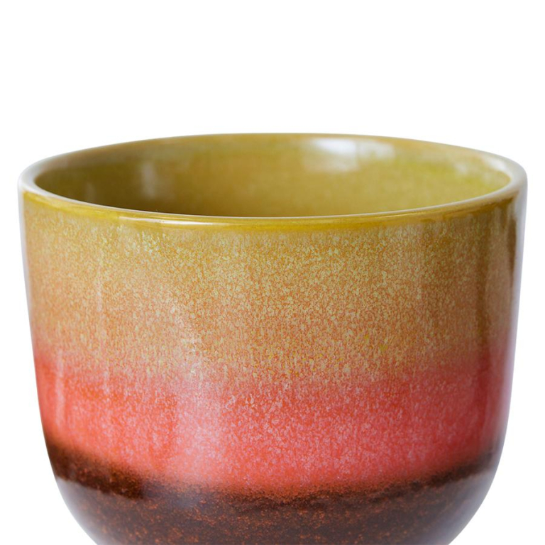 HKliving 70's Ceramic Retro bloempot Lime Green