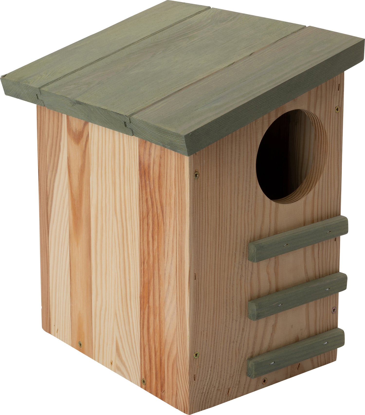 Intratuin eekhoornhuis naturel / grijs 26 x 19 x 29 cm