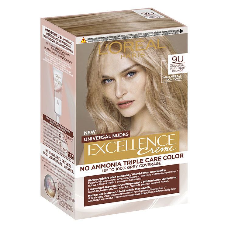 L'Oréal Paris Excellence Universal Nudes 9U Universal Very Light Blonde 192ml