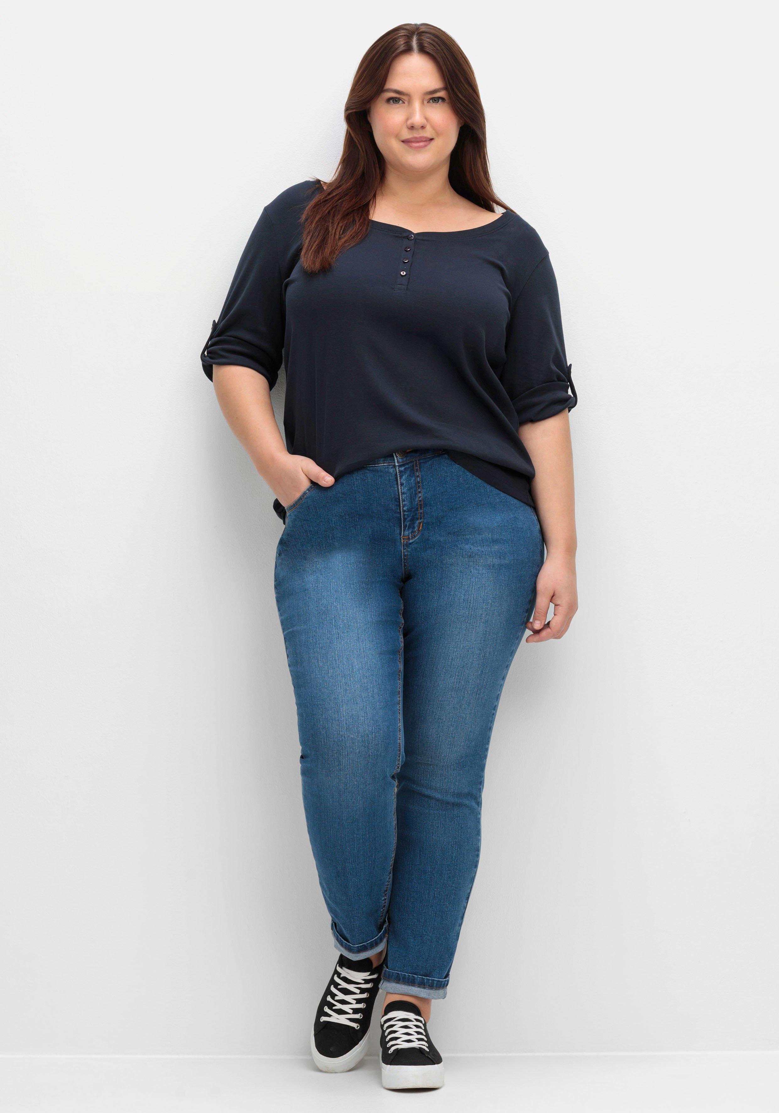 Schmale Jeans in Curvy-Schnitt VERENA