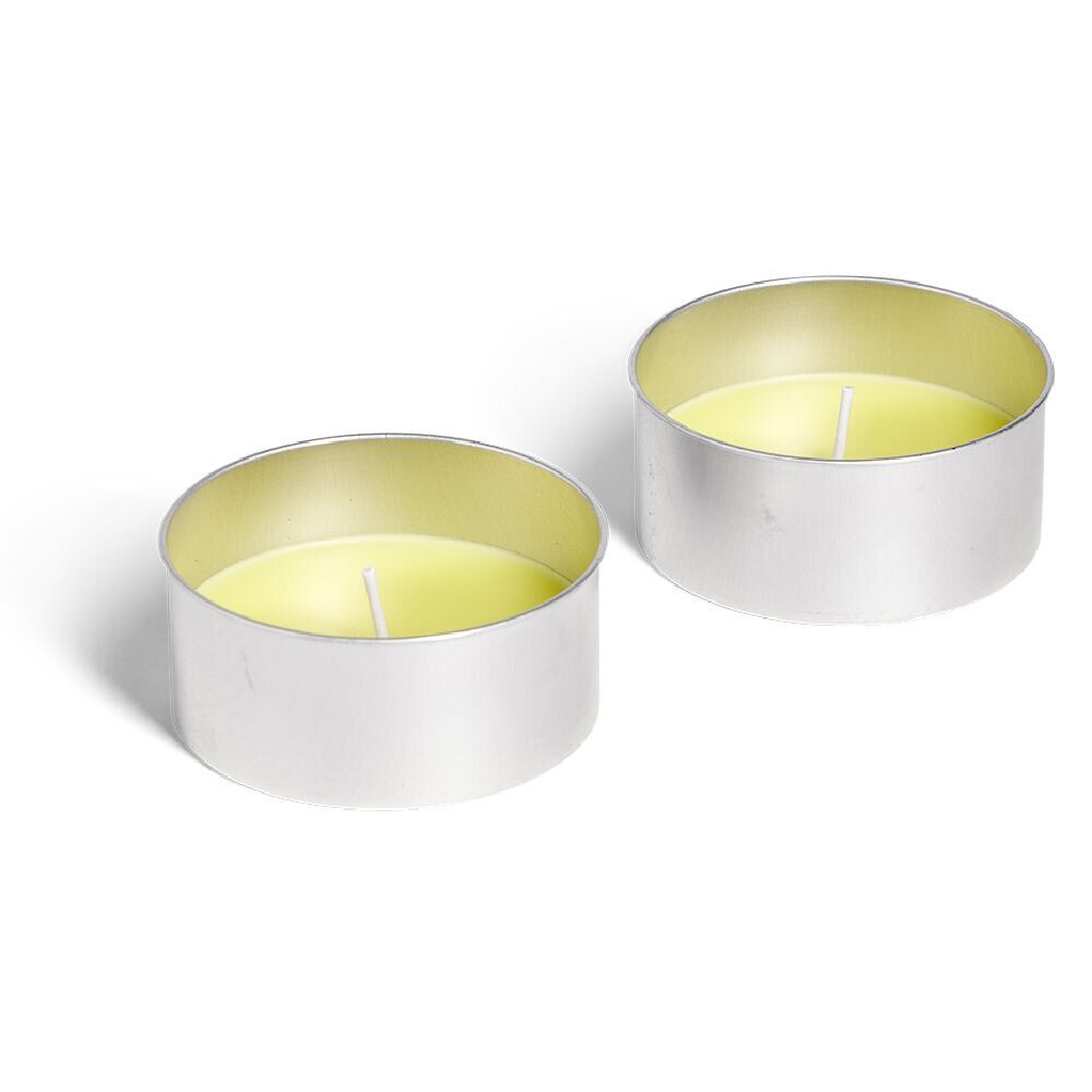 Lot de 2 bougies à la citronnelle 140gr Ø9,6xH4cm