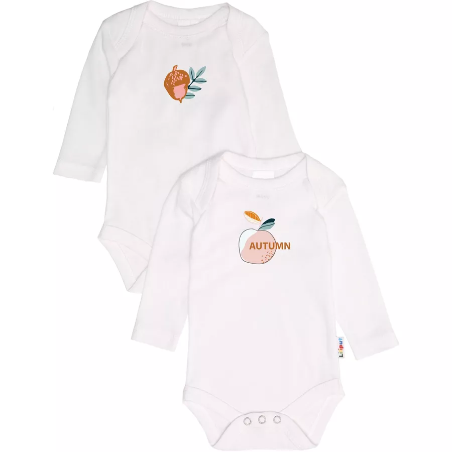Liliput Langarmbody im 2er-Pack Autumn weiß