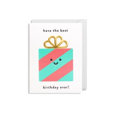 Happy Birthday Smiley Cake Card