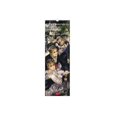 Legami - Calendrier mensuel 2024 - 16 x 49 cm - impressionists