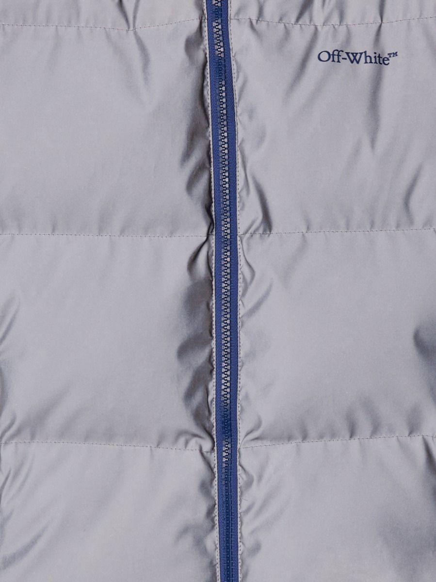Off-White Reflective Bookish Puffer