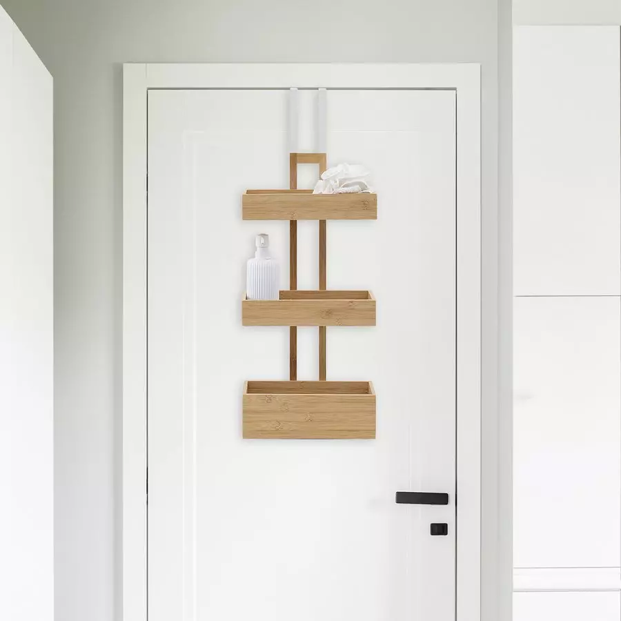Etagère de porte 3 niveaux (H74 cm) Bambou Naturel