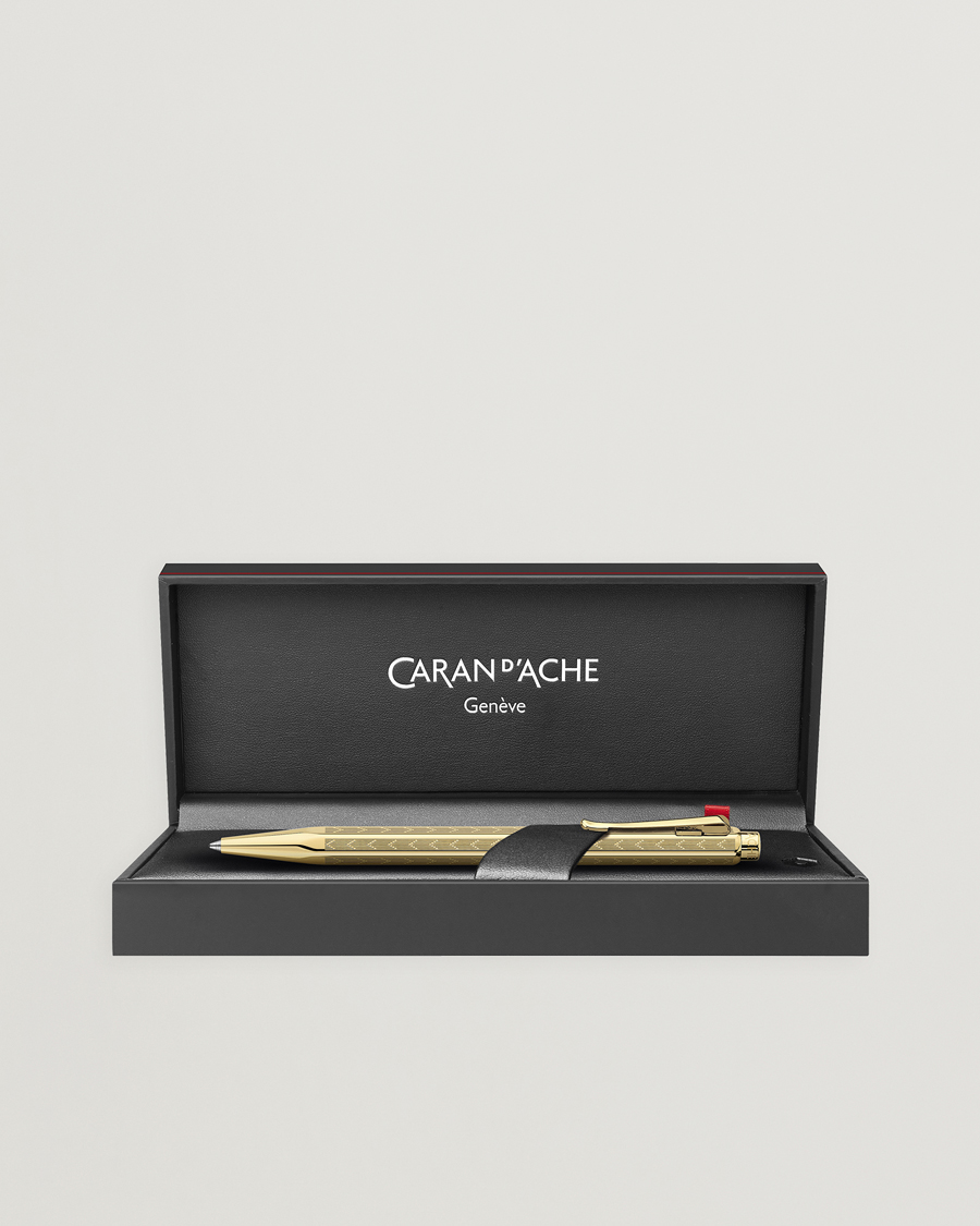 Caran d' Ache Ecridor Chevron Ballpoint Pen Gilded