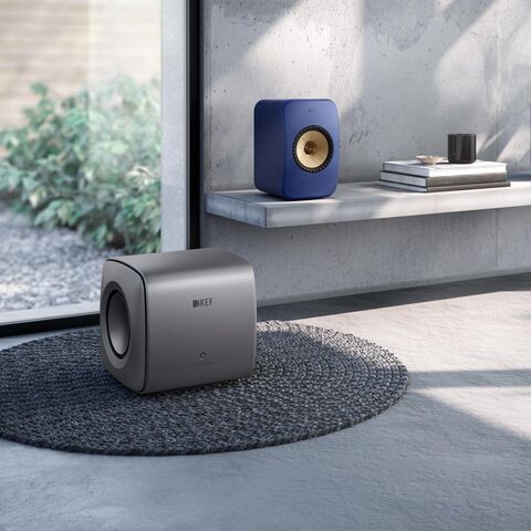 KEF KC62 – supercompacte hifi-subwoofer Zilver