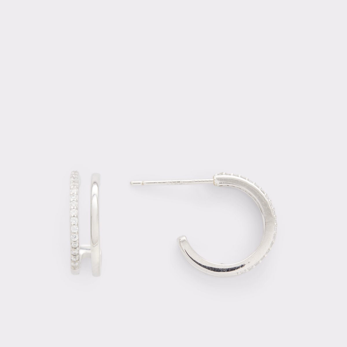 Baguim Silver-Clear Multi Women Earrings