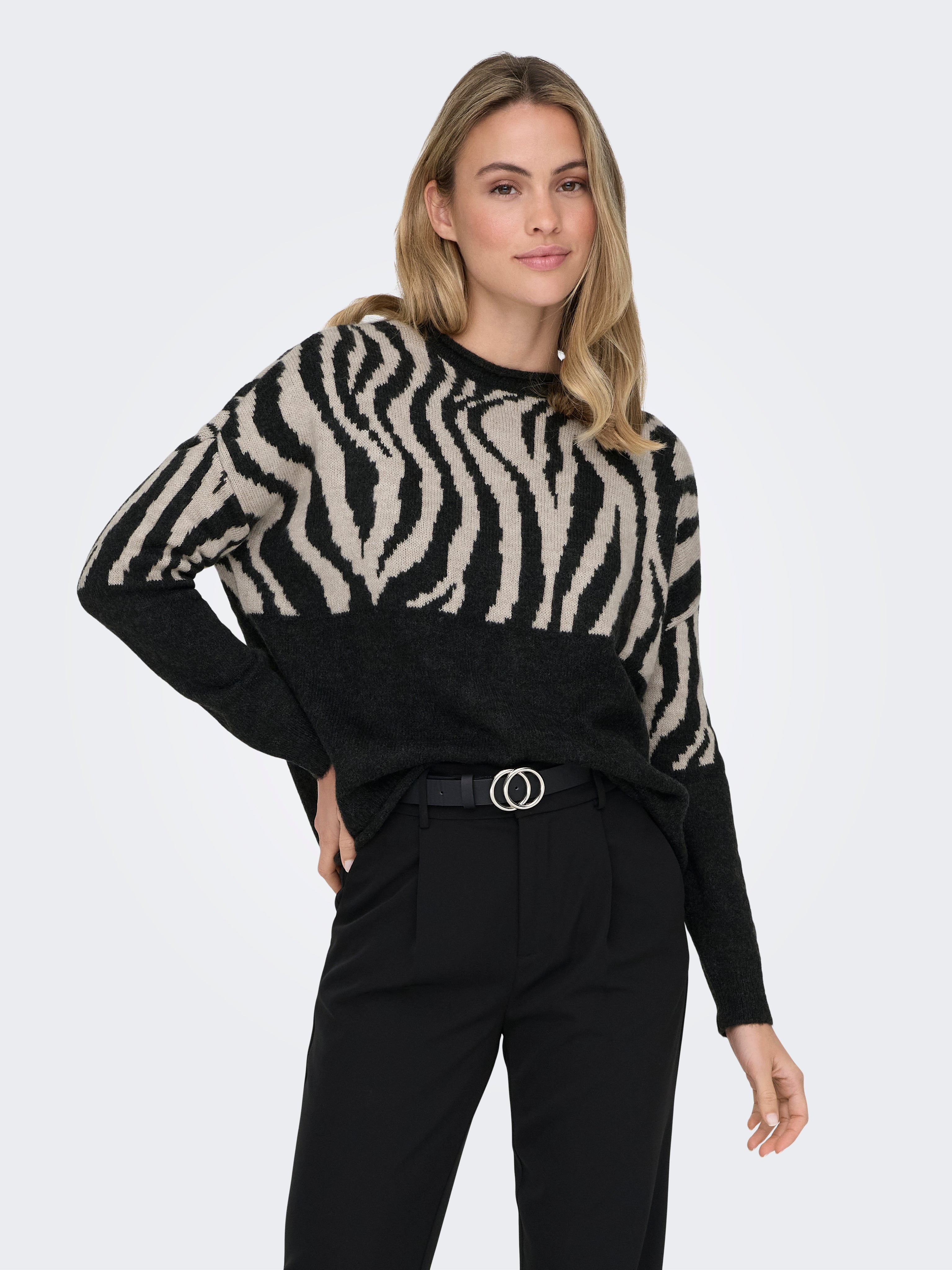 ONLJADE Strickpullover Pirate Black