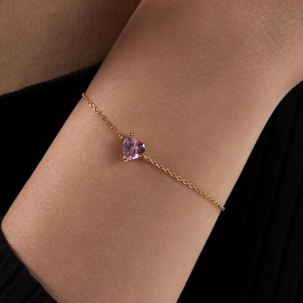 Bracelet Plaqué Or Carpantus Oxyde De Zirconium