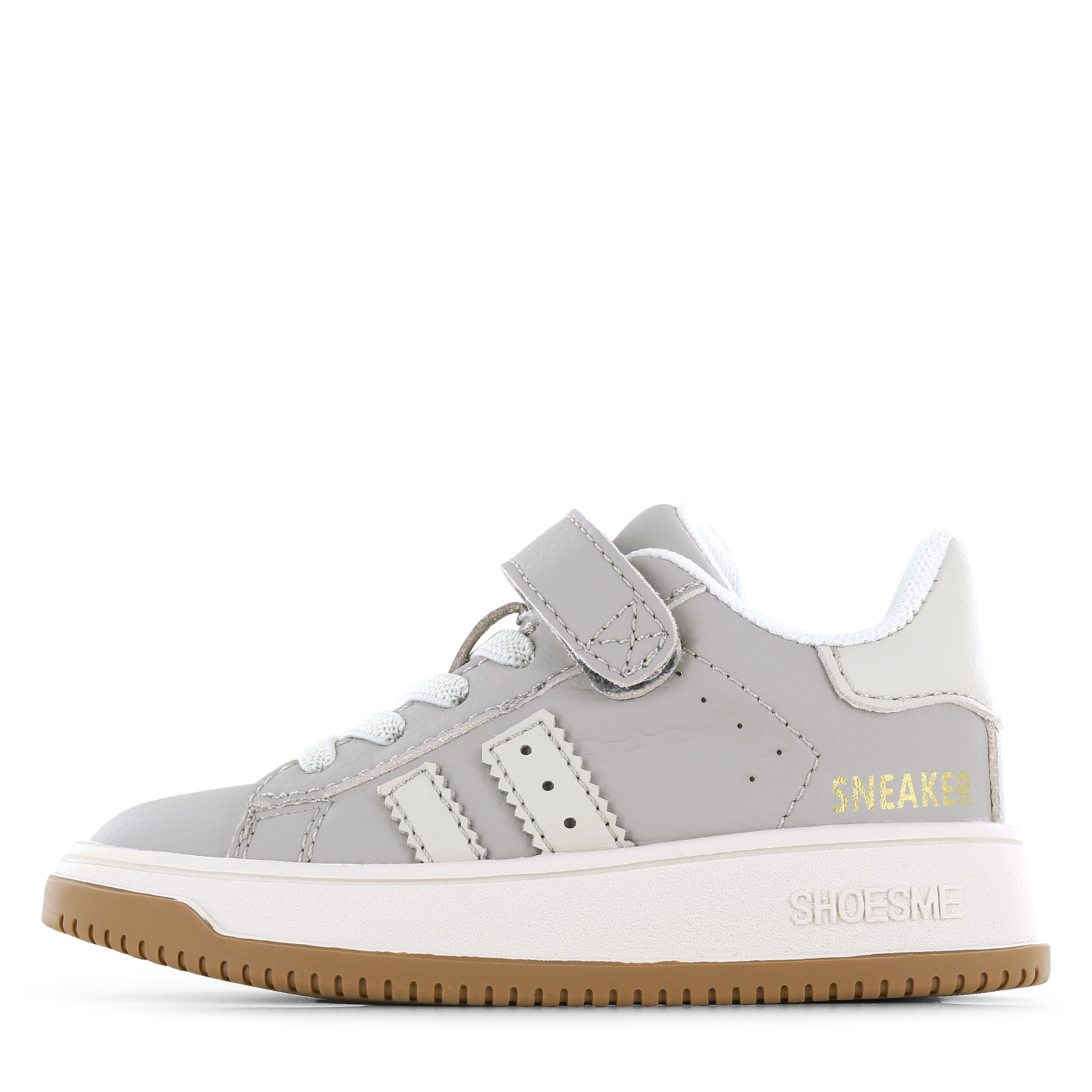 Shoesme grijze sneaker Leer, Microleer | Jongens schoenen