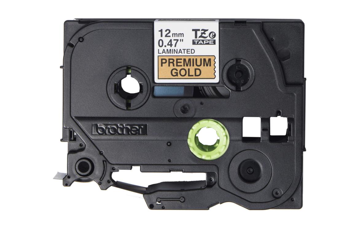 Beschriftungsband TZe-PR831 Schwarz auf Gold12 mm-Beschriftungsband für Etikettendrucker
