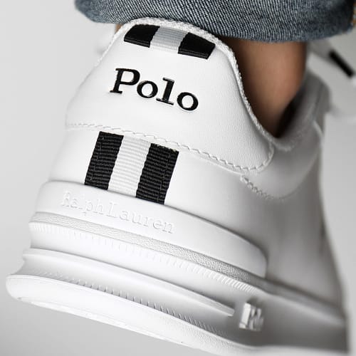 Baskets Heritage Court II Blanc Noir Blanc