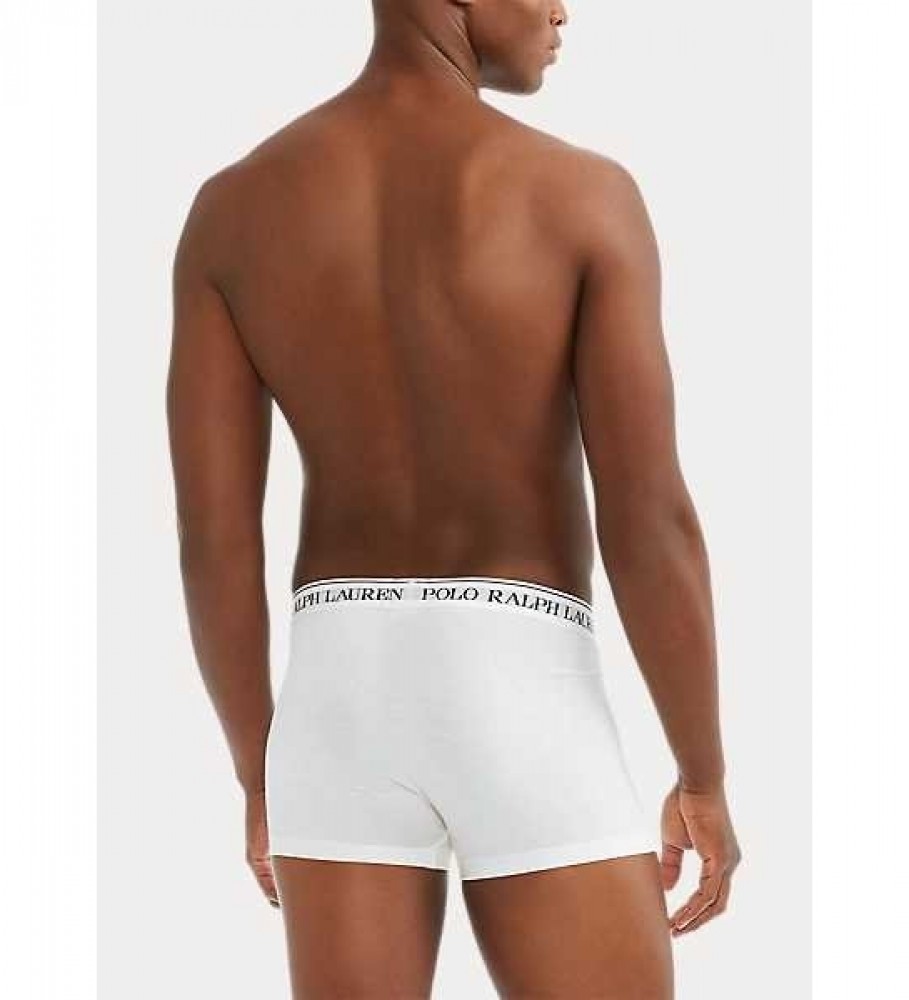 Pacote com 3 cuecas boxer brancas clássicas da Ralph Lauren