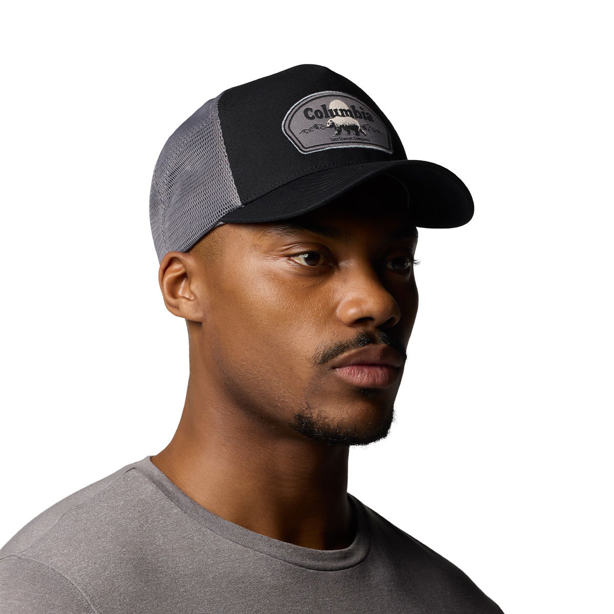 Columbia Road Ready Snap Back Ball Cap (Black, City Grey)