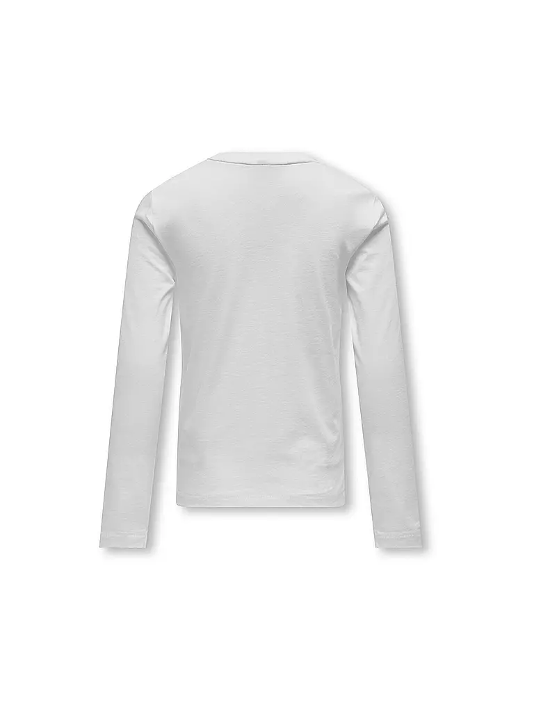 ONLY Mädchen Langarmshirt KOGKITA  weiss