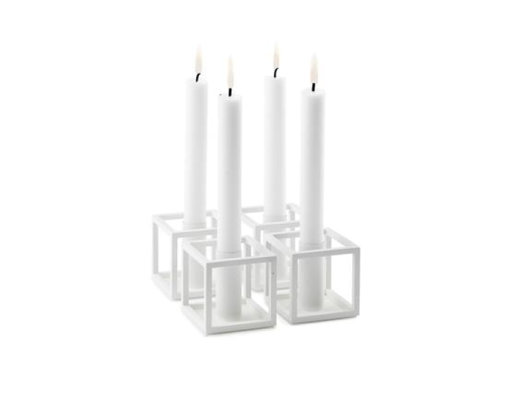 Audo Copenhagen Kubus 1 kandelaar wit