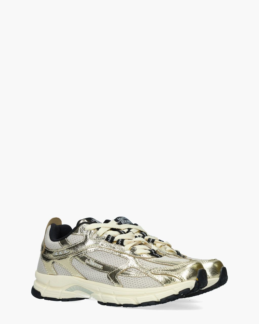 Mercer Amsterdam The Re-Run Cracked Goud Damessneakers