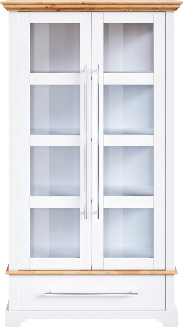 Home affaire Vitrine »Meliss« Höhe 169 cm, Breite 94 cm, 2-türig, Kiefer massiv, FSC®