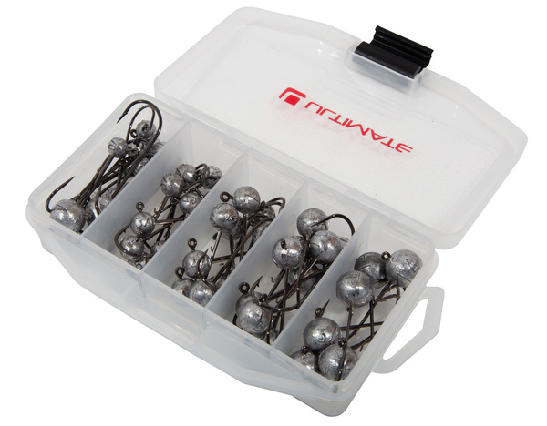 Boîte avec assortiment de têtes plombées Ultimate Jighead Selection Tacklebox (45pcs)
