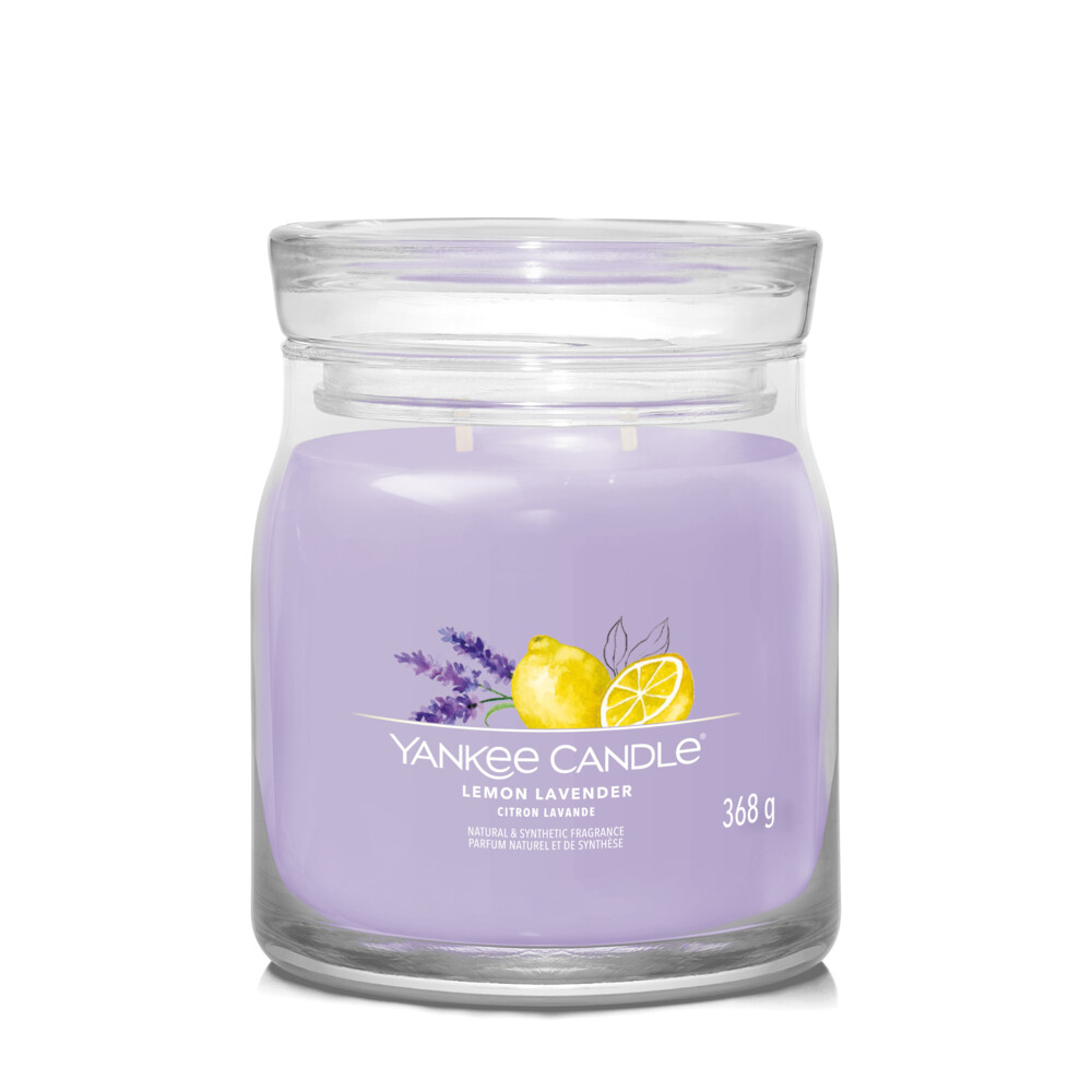 Yankee Candle Geurkaars Medium Jar Lemon Lavender Signature368 gr