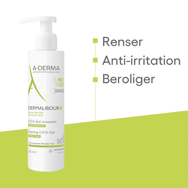 A-DERMA Dermalibour+ Foaming Cica-Gel 200 ml