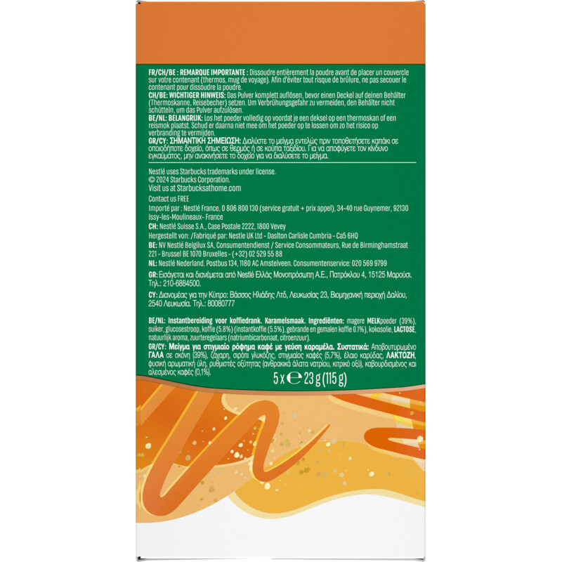Starbucks Caramel latte instant sticks
