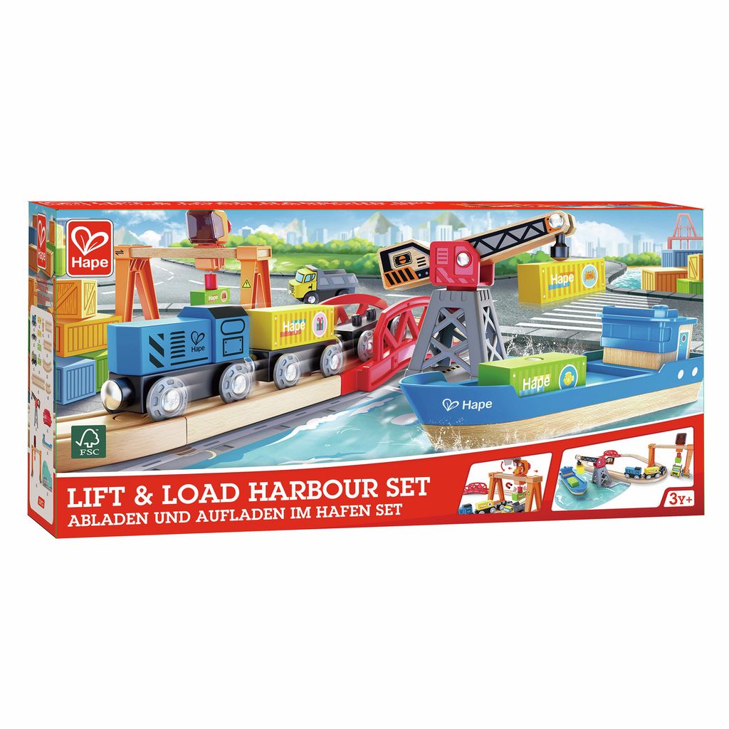 Hape Abladen und Aufladen im Hafen Set