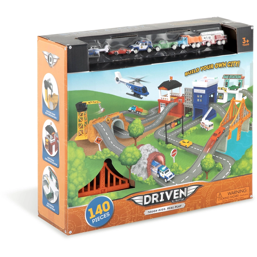 Driven Spielset Build-A-City Mehrfarbig