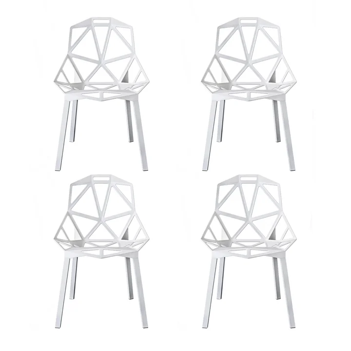 Magis - Chair One Outdoor Stuhl, weiss (4er-Set)