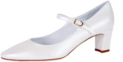 56576 CALAND WIT - maat 43 trouwpump wit - maat 43 Calandschoen