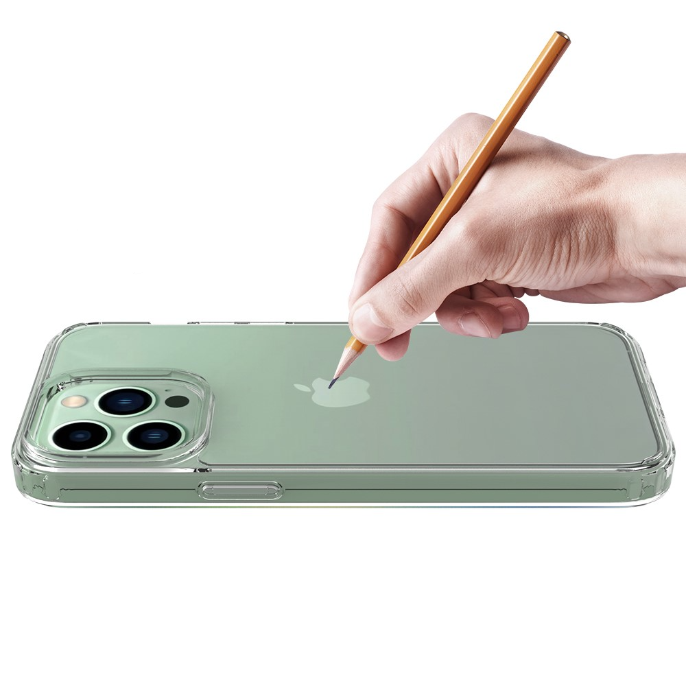 iPhone 14 Pro Max Hybrid Hülle TPU Bumper mit Acryl Rückseite - Transparent
