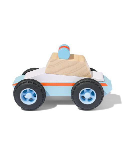 voiture de police en bois