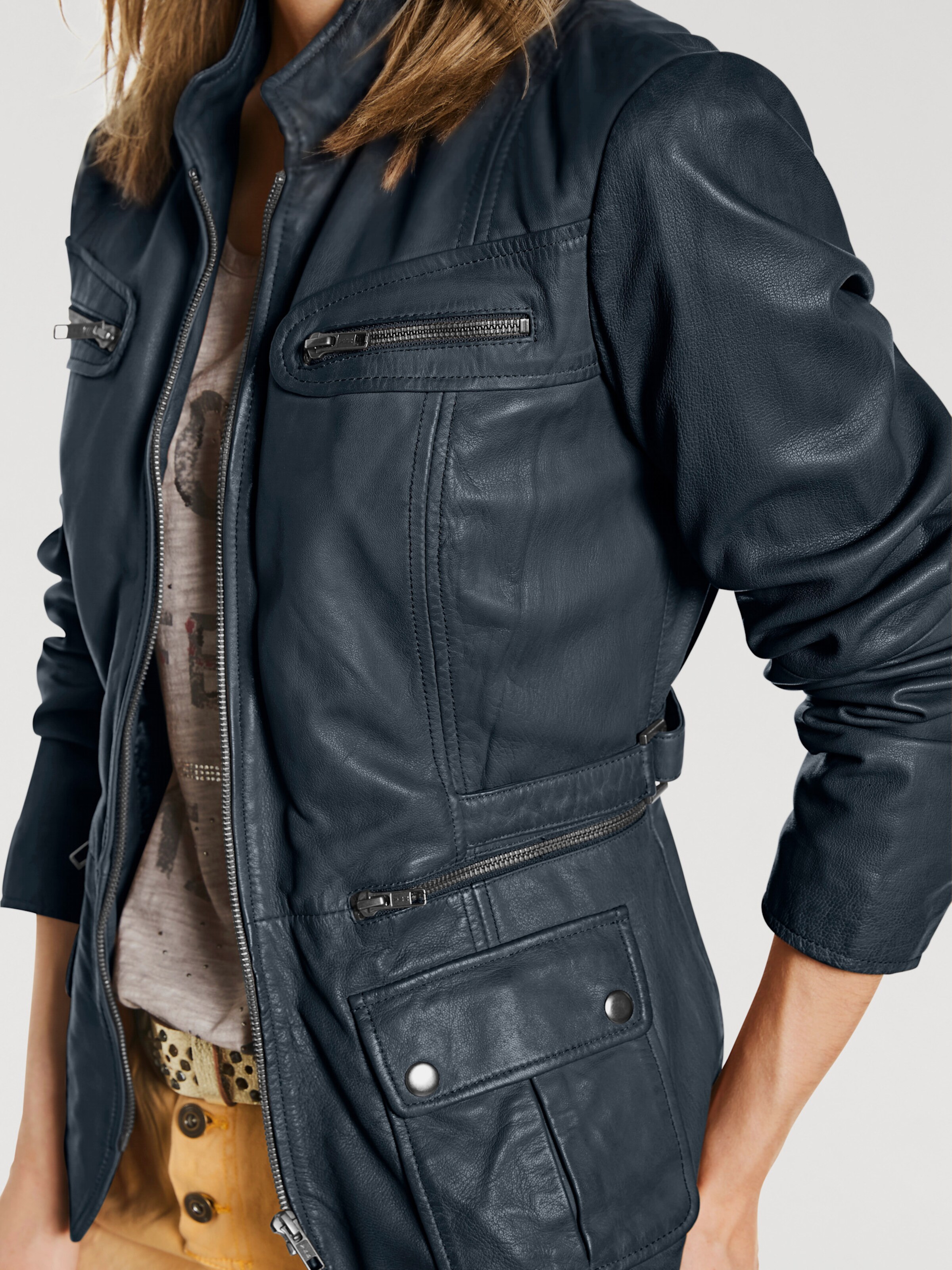Leder-Jacke