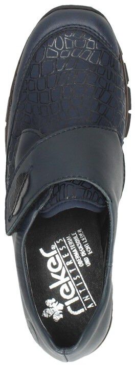 Rieker Dames klittenbandschoenen blauw