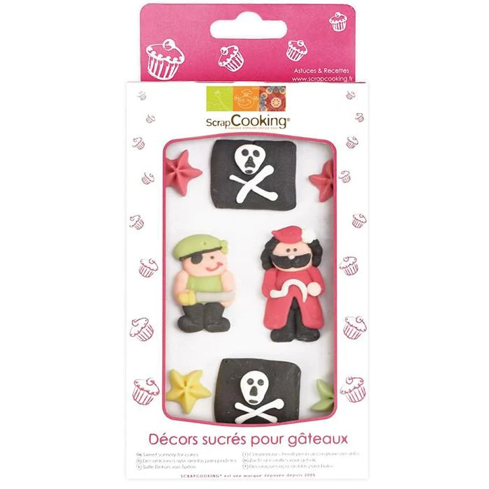Décors sucrés Gâteau de Pirate Scrapcooking