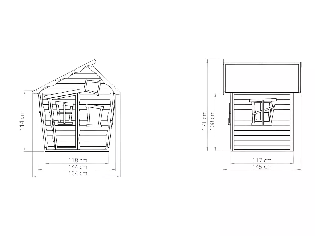 Maisonnette en bois pour enfants Crooky 100 - Exit Toys