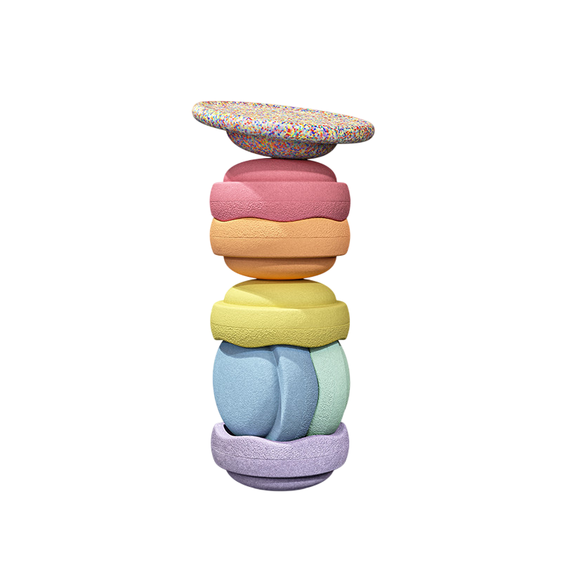 Stapelstein Rainbow pastel   Board super confetti